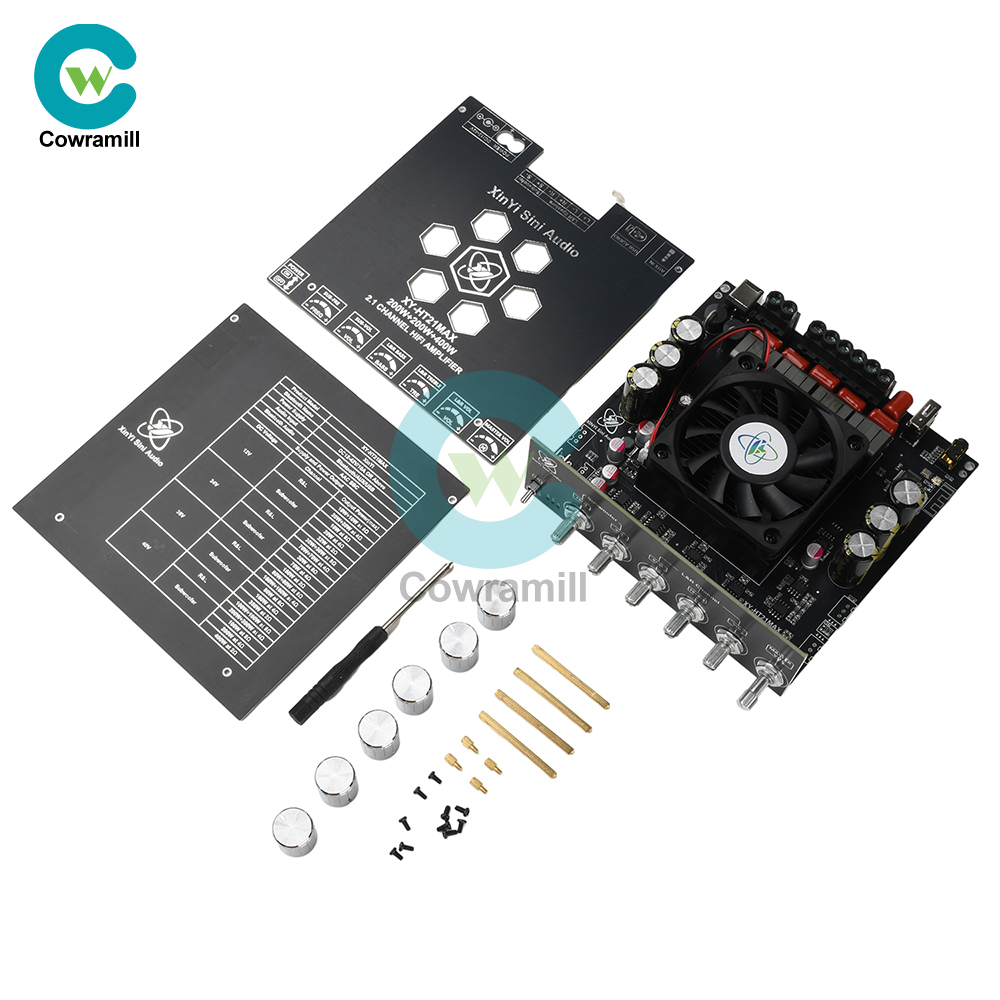 XY-HT21MAX 2.1 Channel Bluetooth Audio Amplifier Board Bass Treble