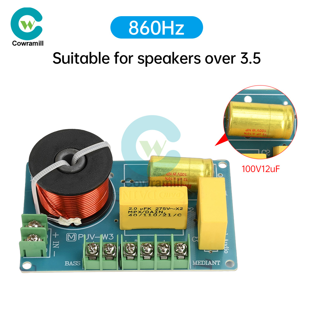 200W 3 Way HiFi Speaker Frequency Divider Audio Crossover DIY Speakers Filter