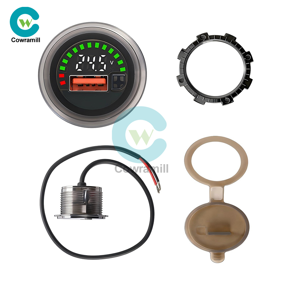 DC 7-30V Waterproof Digital Voltage Battery Capacity Level Indicator Voltmeter