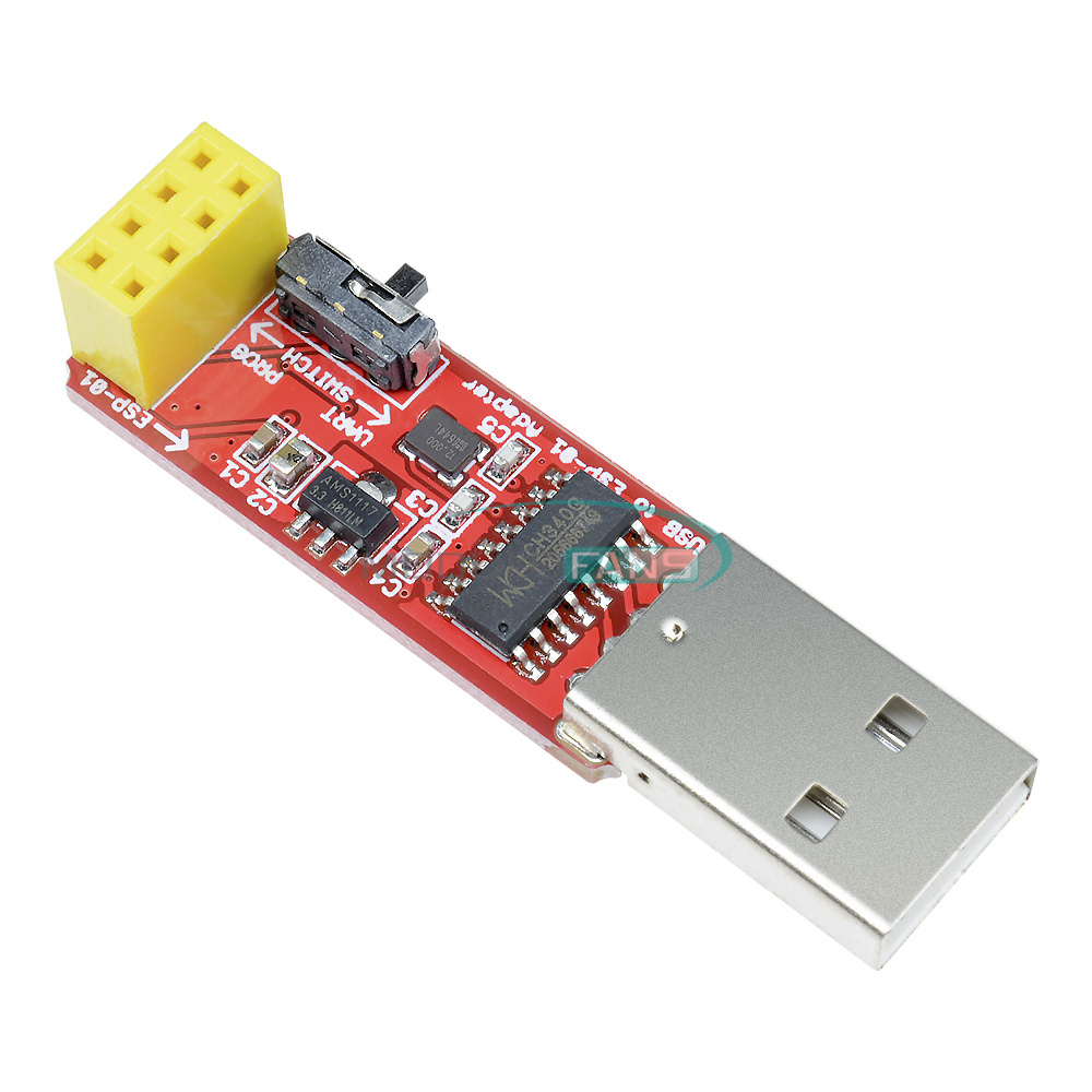 Wireless Wifi USB to ESP8266 ESP-01 ESP-01S Adapter Module with CH340G Driver