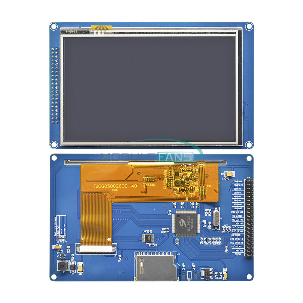 5 0 Inch 5 0 Tft Lcd Module Display Ssd1963 800x480 With Touch Panel