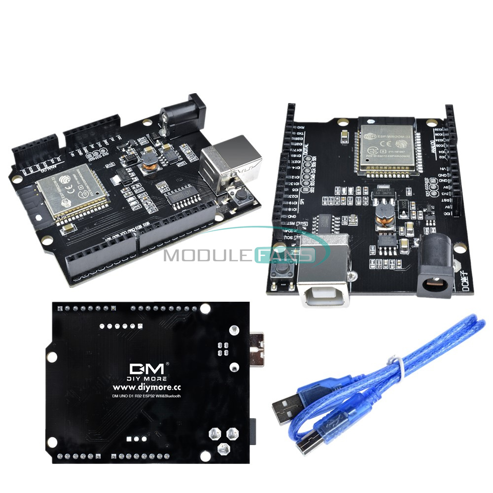 ESP32 WiFi Bluetooth 4MB Flash UNO D1 R32 Module CH340 USB-B Board w