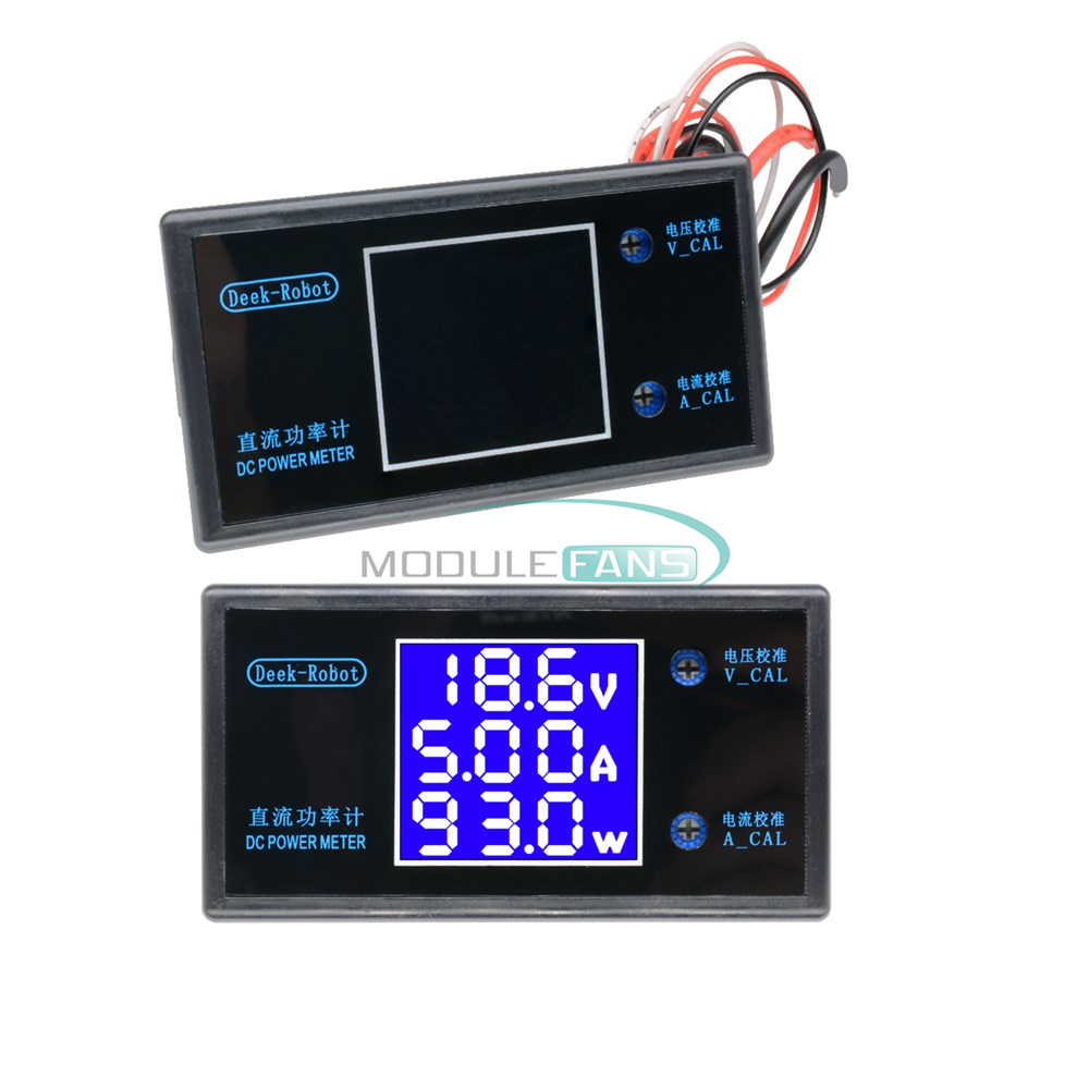 DC 5A//10A 50//100V Digital LCD Display Voltmeter Wattmeter Current Power Tester