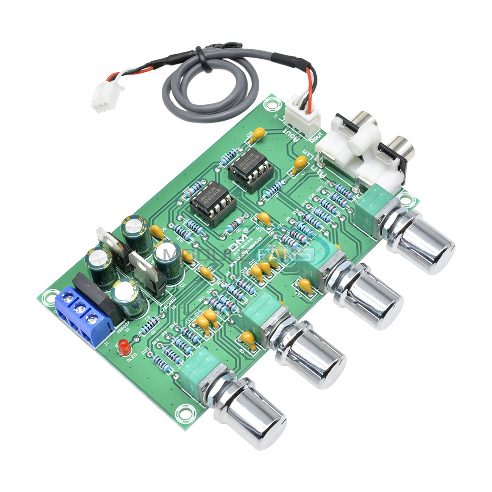 NE5532 Stereo Pre-amp Preamplifier Tone Board 12-24V AC Amplifier Board