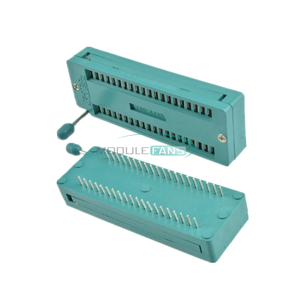 2pcs Universal 40P 40Pin ZIF ZIP DIP IC Test Tester Board Socket Board Socket
