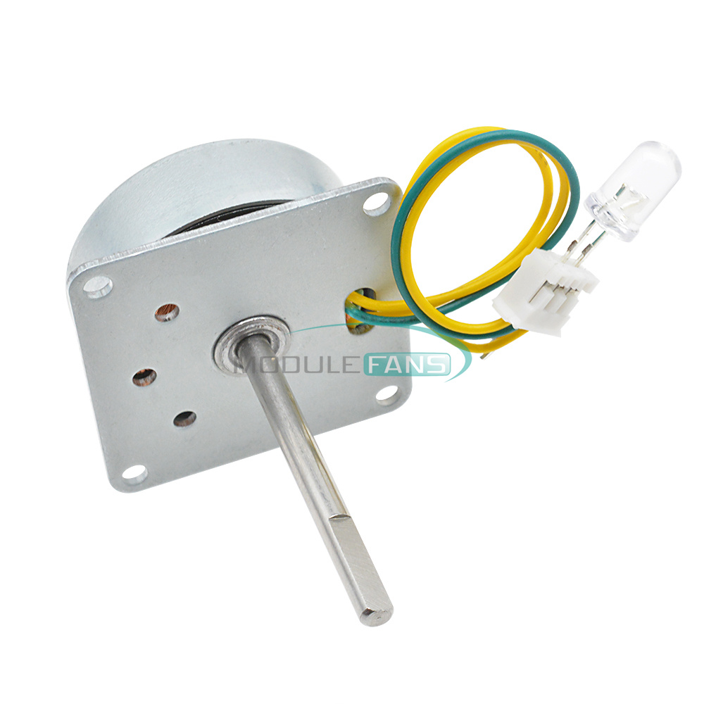 Three Phase DIY AC Micro Brushless Wind Power Hand Cranked Generator Motor 3-24V