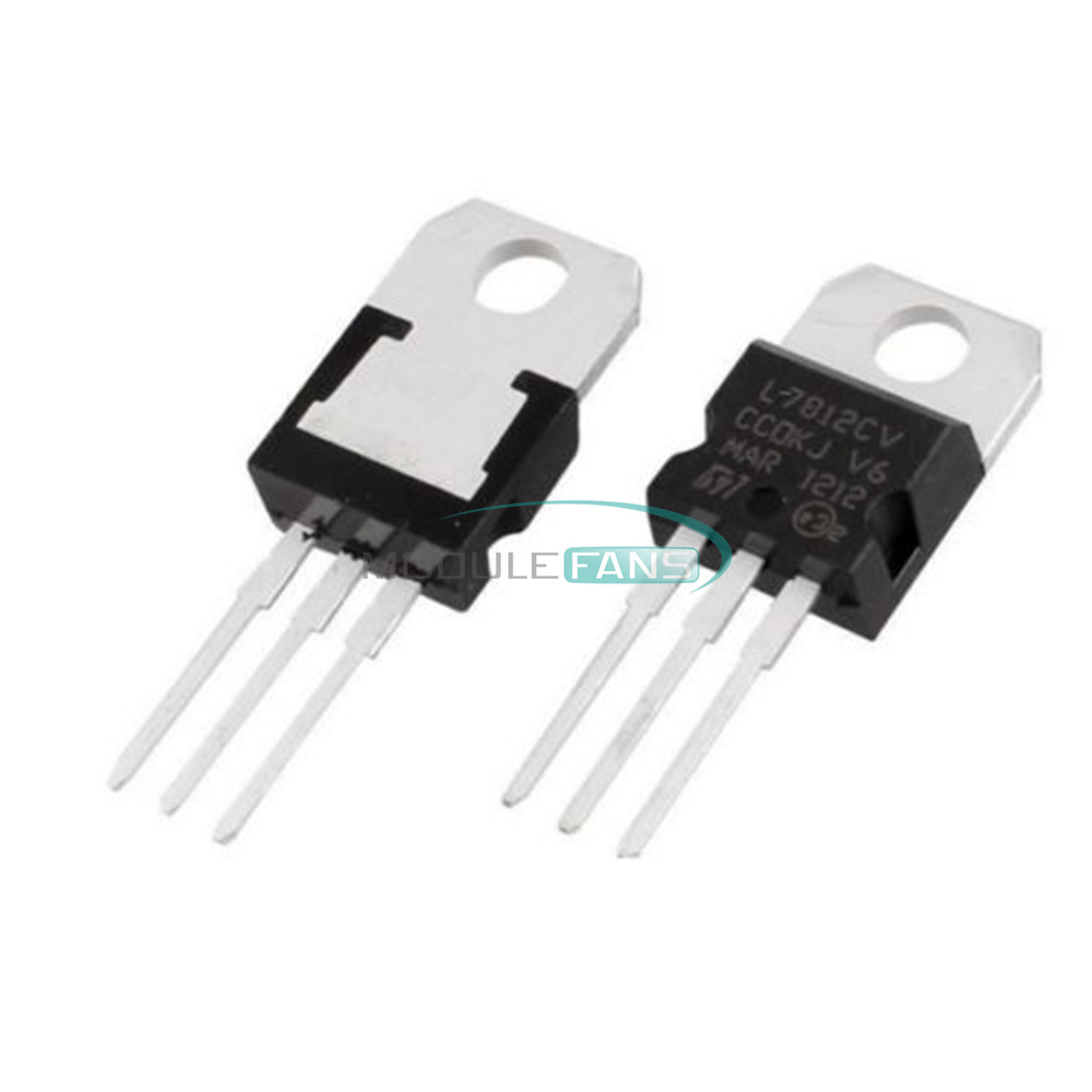 10PCS L7812 L7812CV LM7812 TO-220 Voltage Regulator IC