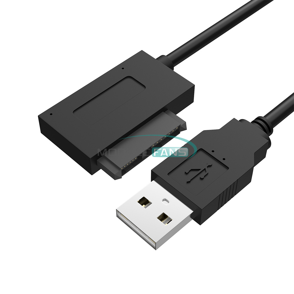 USB to 7+6 13Pin Slim SATA/IDE CD DVD Rom Optical Drive Cable Adapter