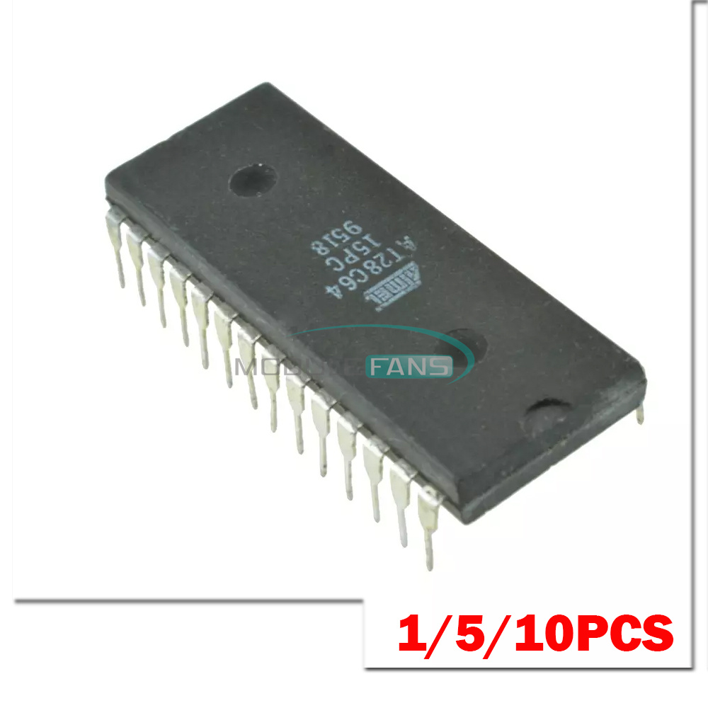 2PCS AT28C64-15PC AT28C64-15PI DIP-28 NEW
