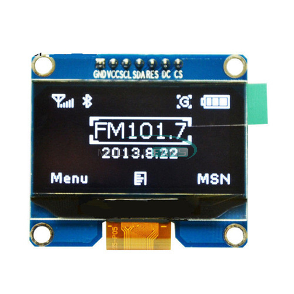 White 1.54/" inch OLED Display Module SSD1309 SSD1306 SPI Port 128x64 3.3V-5V