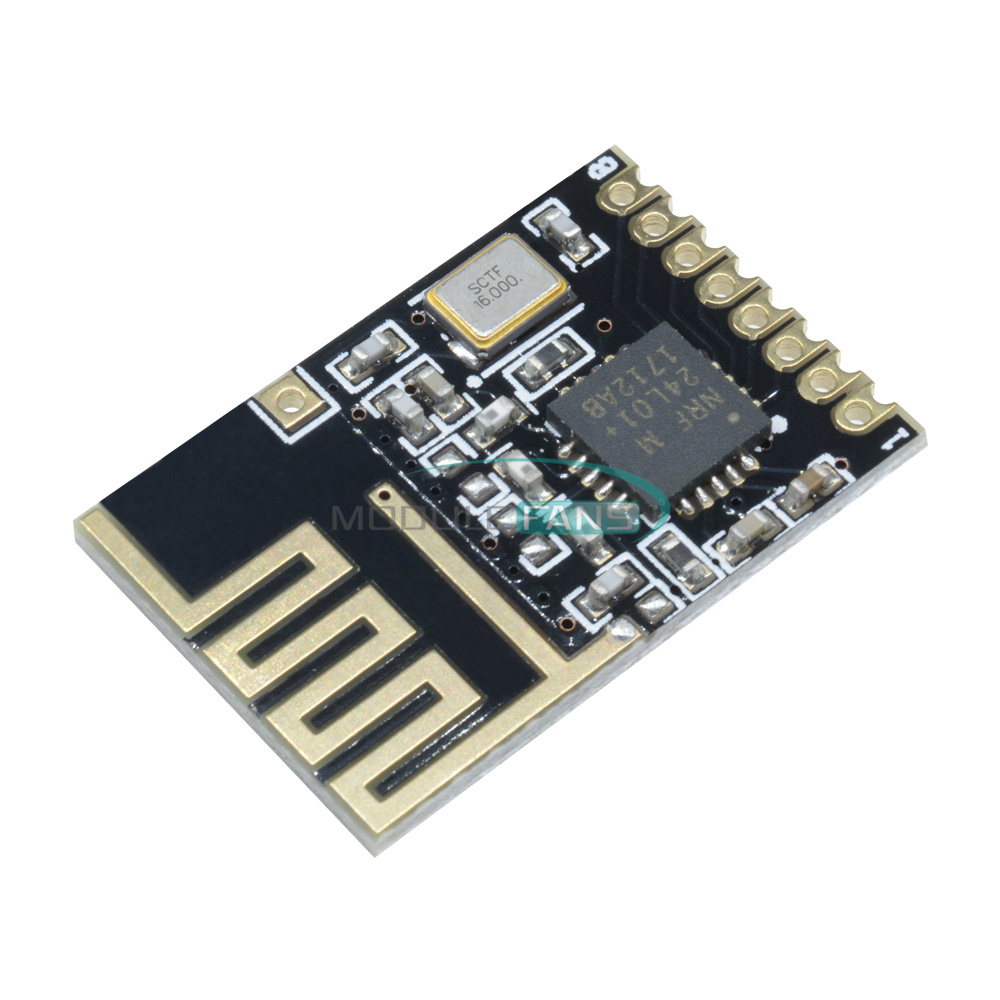 5Pcs Mini NRF24L01+ SMD 1.27MM wireless transceiver module tiny Size ...