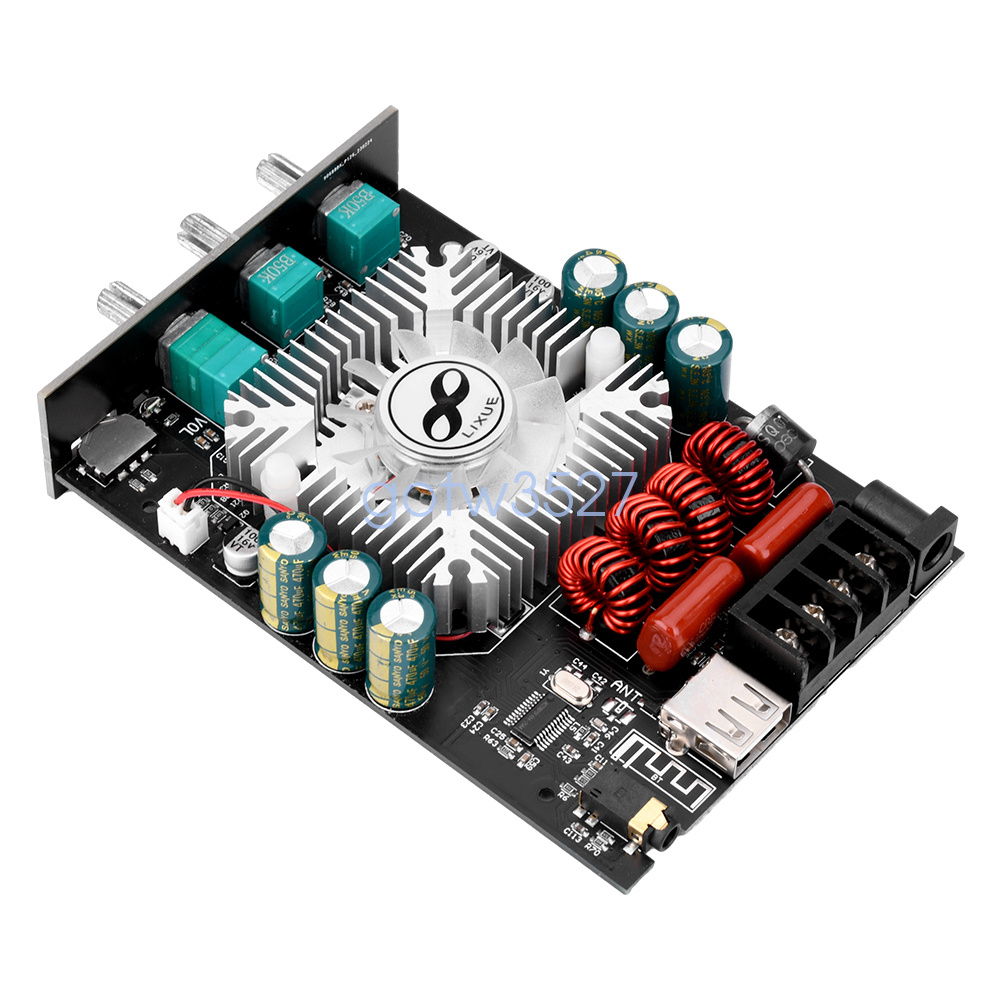 つう ZK-1602T TDA7498E 2.0Channel Bluetooth Amplifier Board 160W+160W