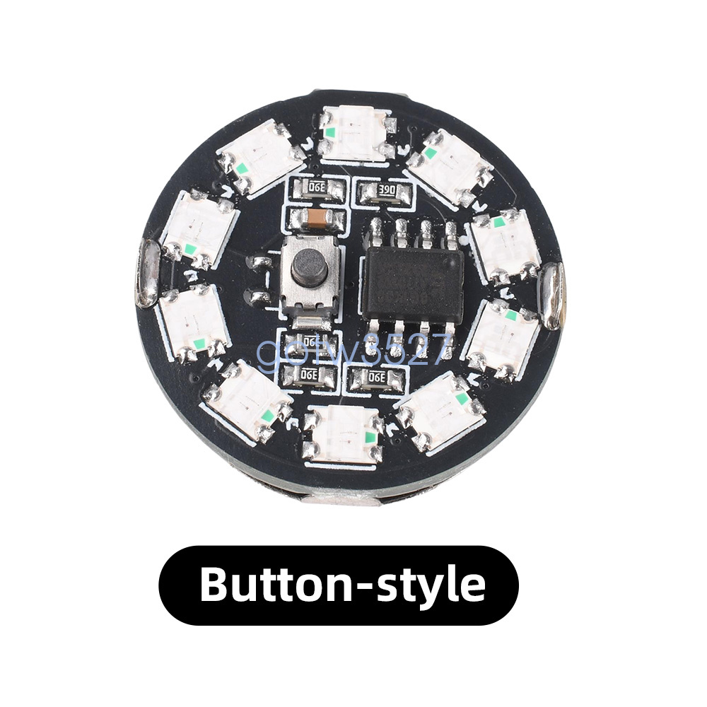 Button / Magnetron Colorful LED Light Module 10 Beads Support 53 Color Change