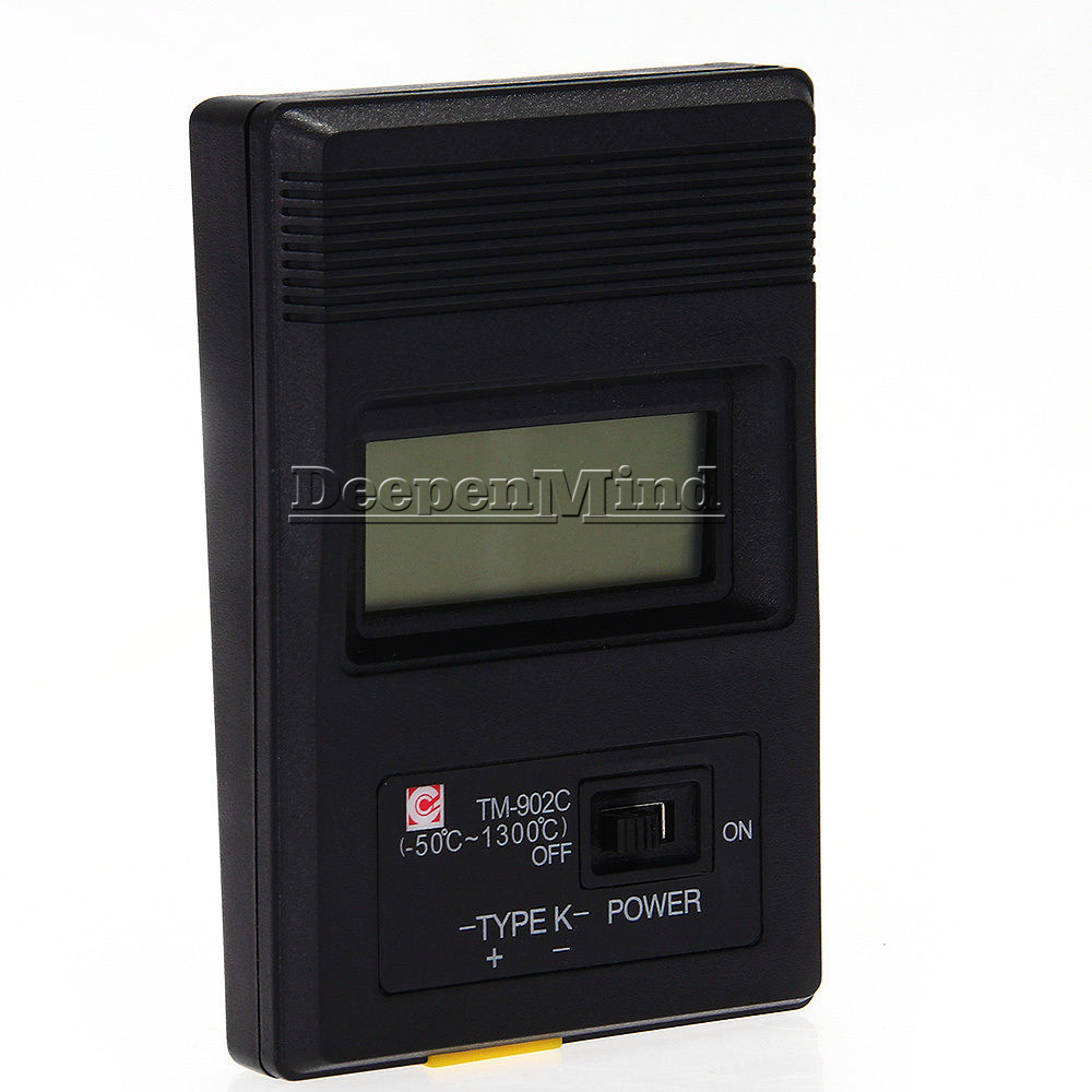 TM-902C Digital LCD K Type Thermometer Single Input+Thermoelement Probe B2SA