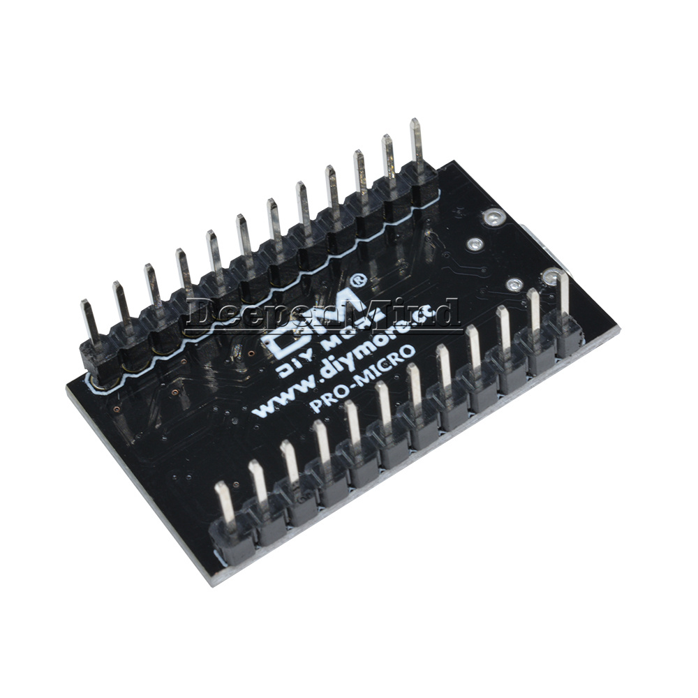 Pro Micro ATmega 32U4-AU 3.3V//8MHz Arduino Schwarz PCB mit Bootloader Micro USB