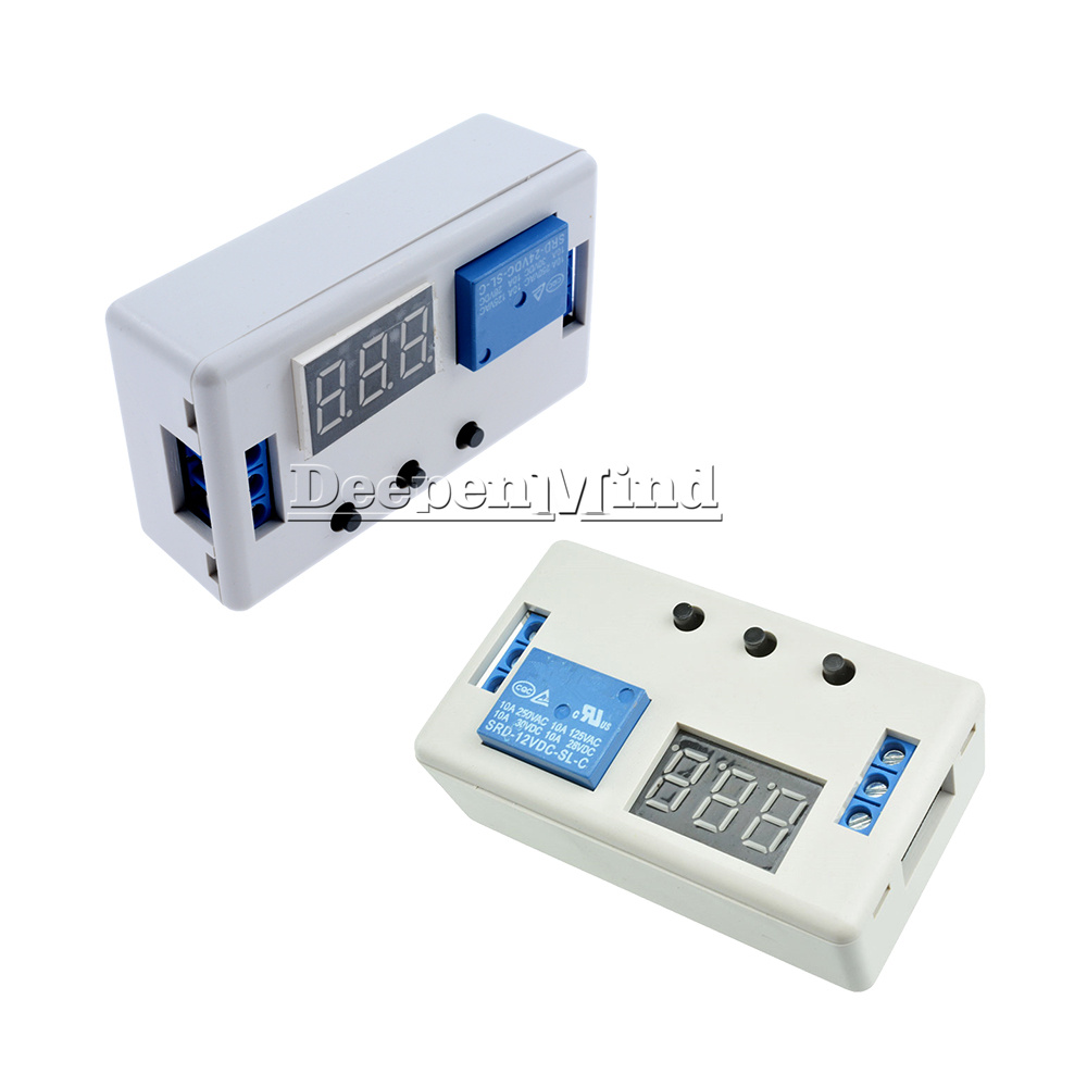 24V LED Delay Timer Control Switch Automation Relay Module with case new