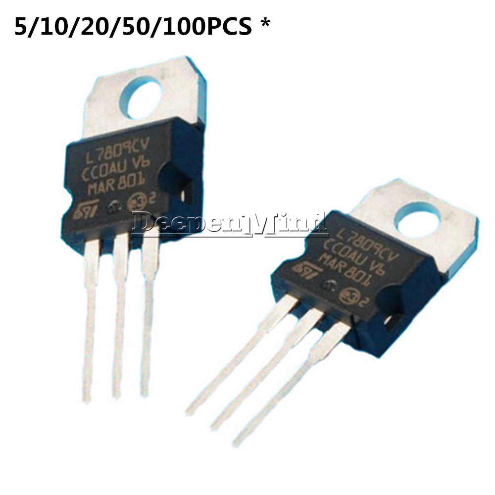 10 PCS L7809CV L7809 LM7809 ST TO-220 Voltage Regulator IC 9V 1.5A AM
