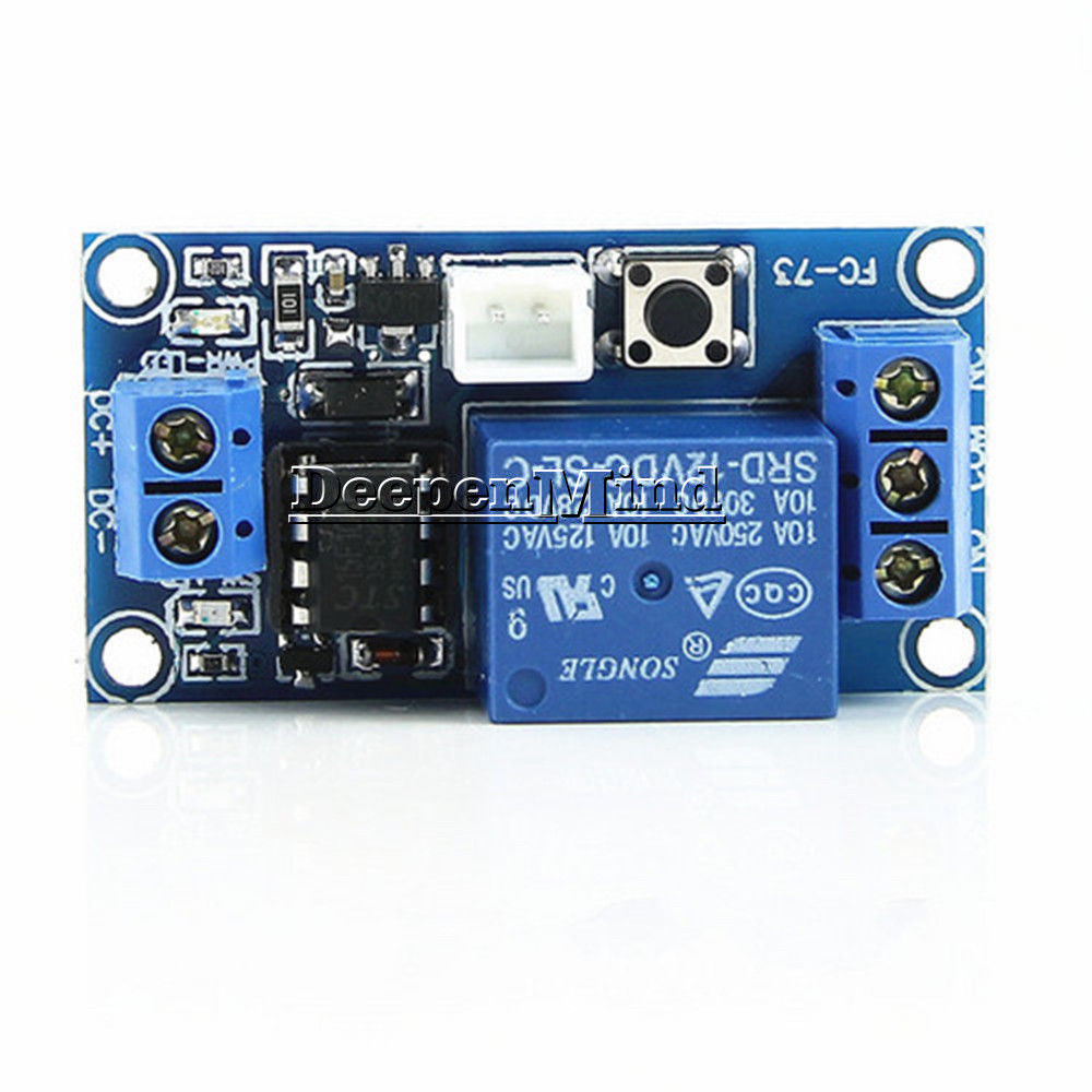 DC 5V 12V 24V 1-Channel Latching Relay Module With Touch Bistable