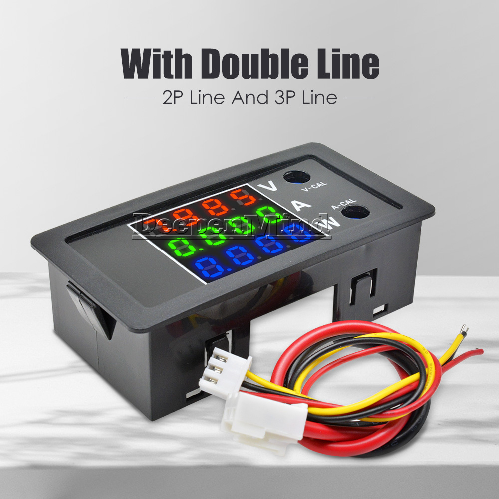 DC 100V 10A LED Digital Display Volt Amp Meter Voltage Voltmeter Ammeter New UK
