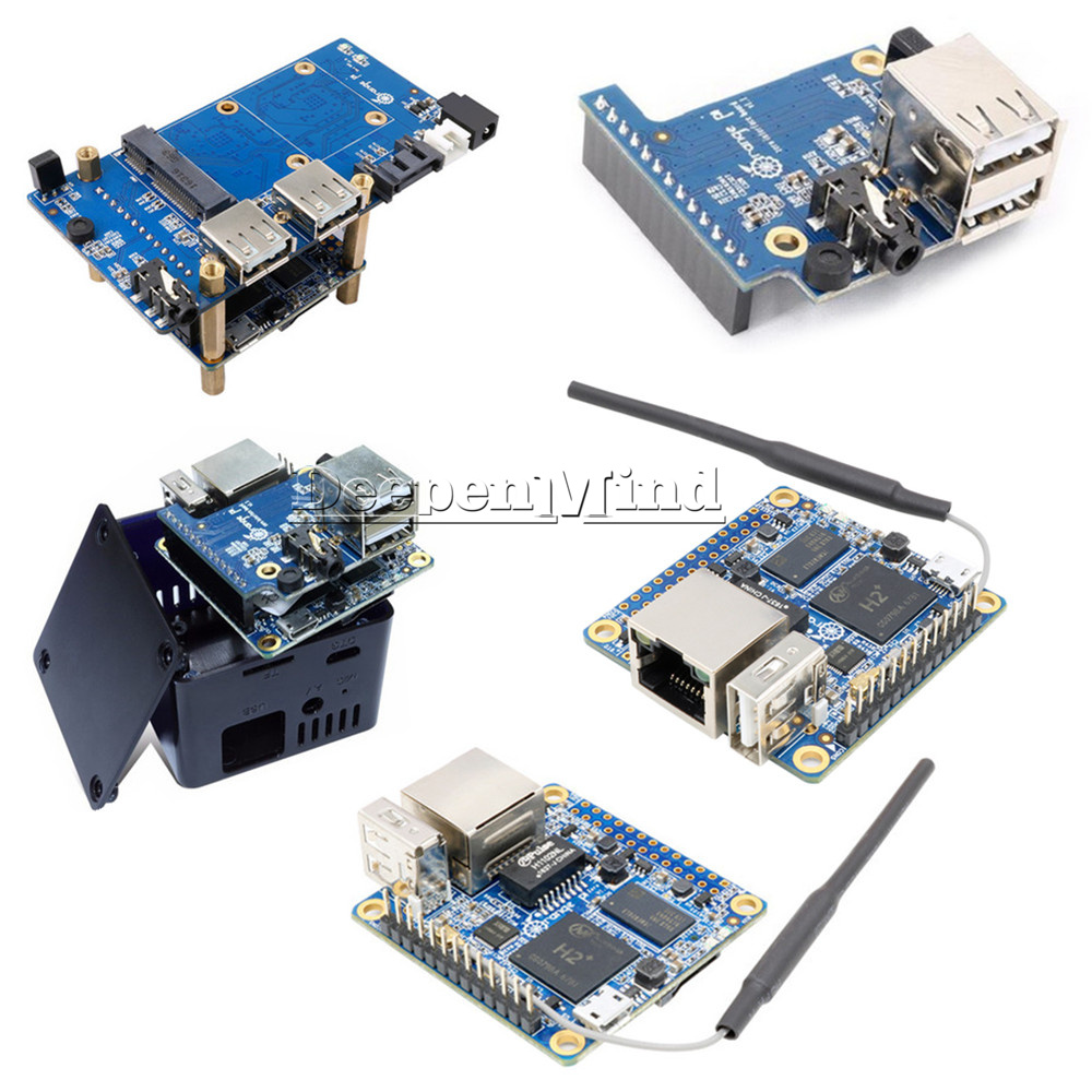 256//512MB Orange Pi Zero//Zero NAS H2 WiFi SBC Expansion Board USB Black ABS Case