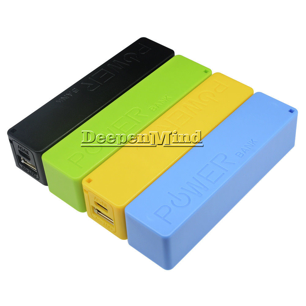 Diy 2600mah Colors Usb External Power Bank Case Pack Box 18650