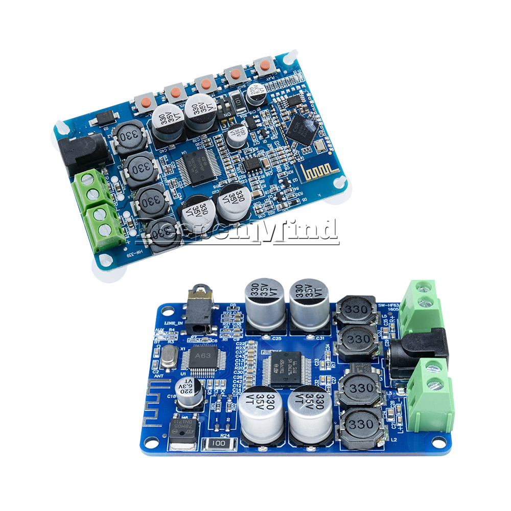TDA7492P 2*25W Bluetooth V2.1 Audio Receiver Amplifier Module AUX Interface