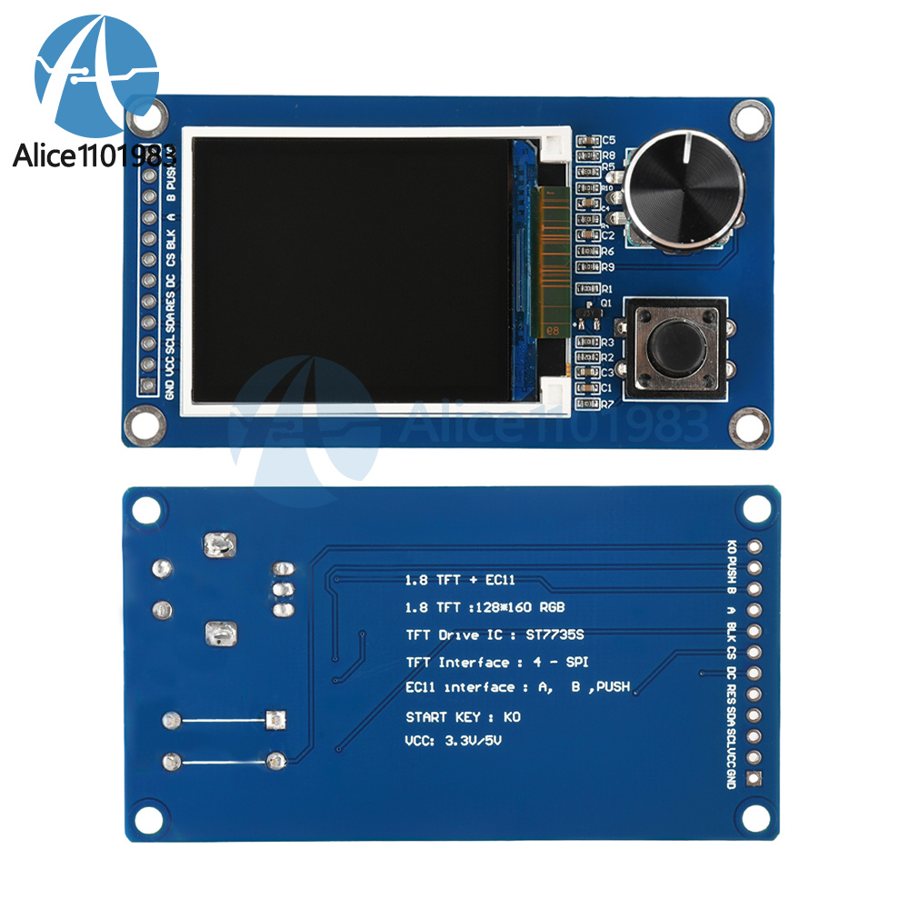 1.8/2.4inch LCD TFT Screen Display Module with EC11 Rotary Encoder