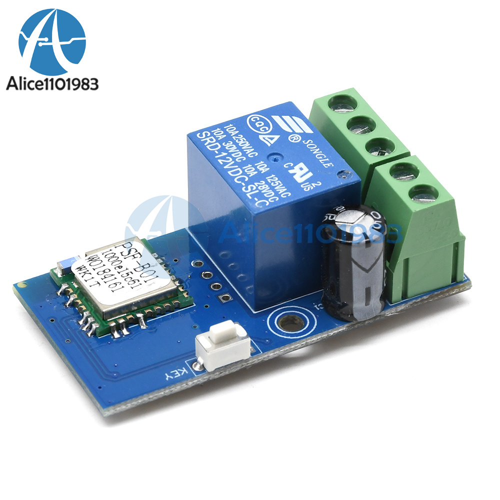 DC 12V Wifi Relay Module Wireless Relay Switch Jog Mode Low Power 5.2x2.8x2cm | eBay