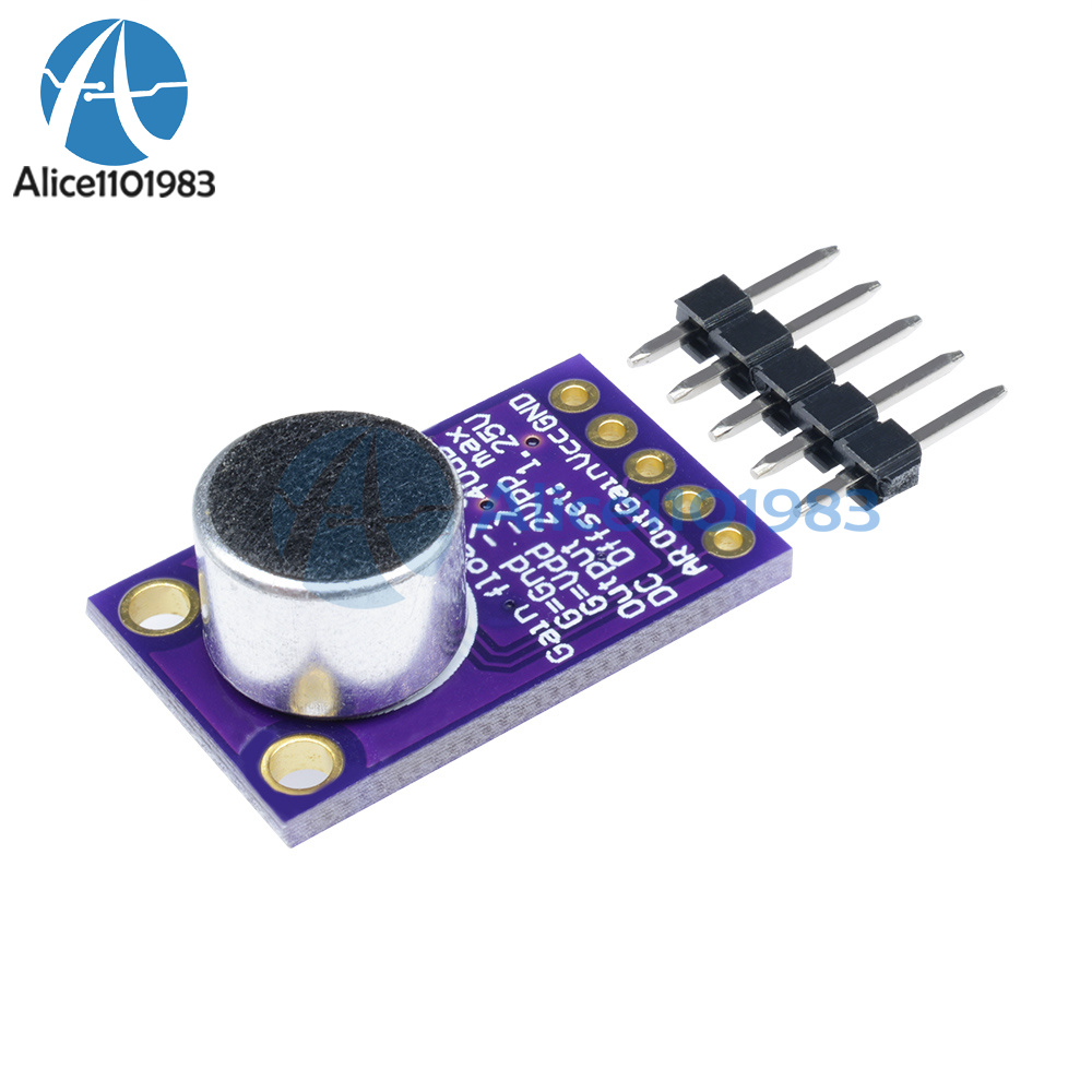 MAX9814 Microphone AGC Amplifier Board Module Auto Gain Control for