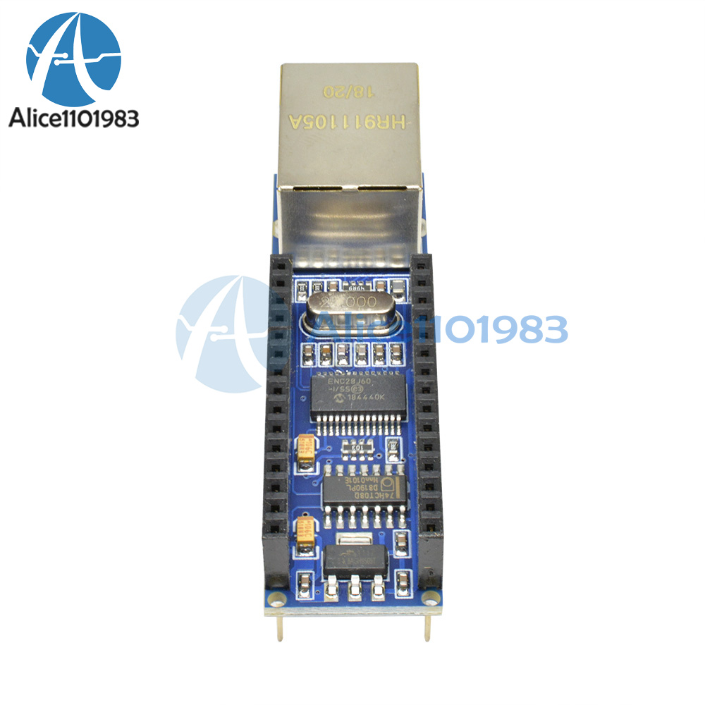 2PCS ENC28J60 Ethernet Shield for Arduino Nano 3.0 RJ45 Webserver Module S8