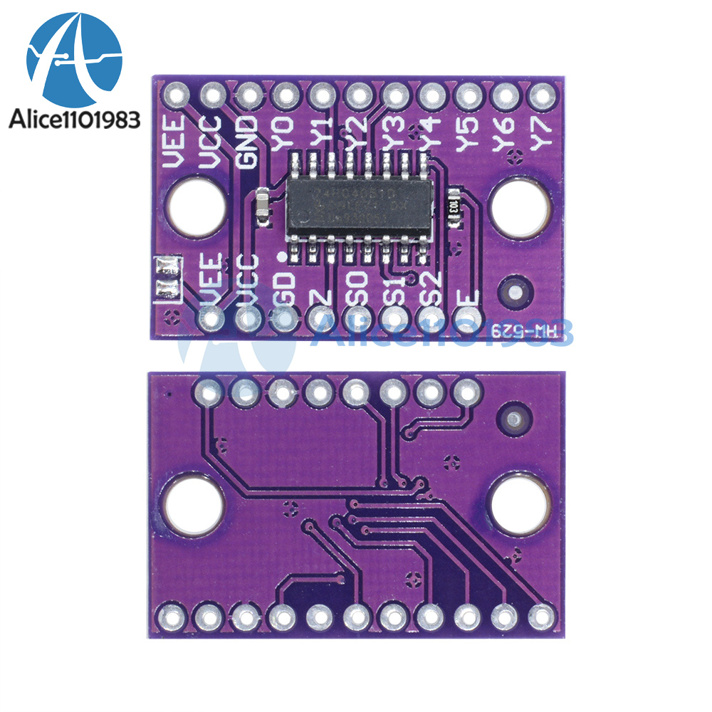 74HC4051 8-Channel-Mux Analog Multiplexer Demultiplexer Module for ...