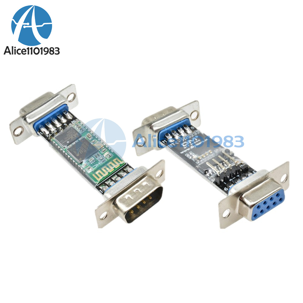 2PCS DB9 RS232 RF Wireless Bluetooth Module HC-06 Slave Serial Port for Arduino