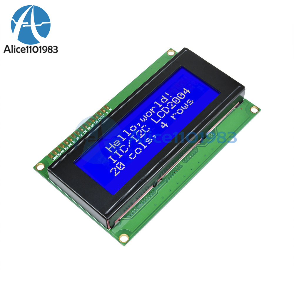 2pcs Blue IIC/I2C/TWI/SP​​I Serial Interface2004 20X4 Character LCD Module NEW