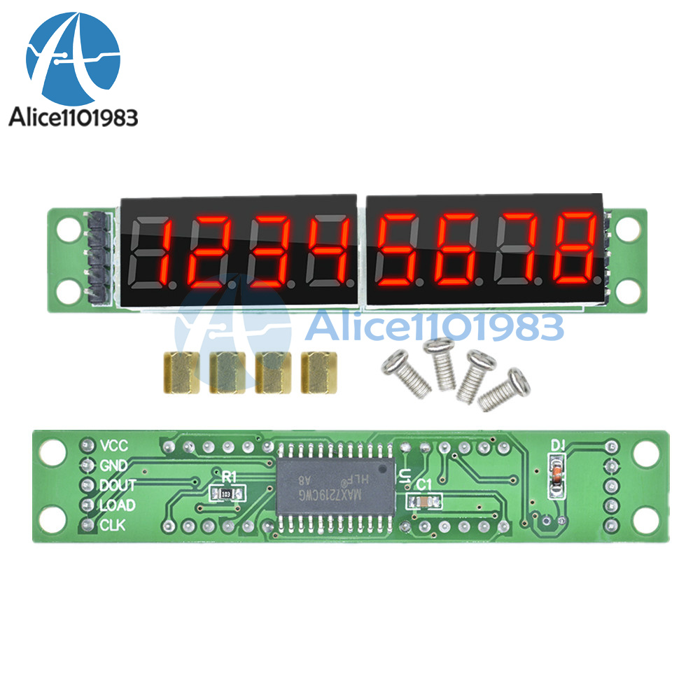 5PCS MAX7219 CWG 8-Digit Digital Tube Display Control Module Red for arduino
