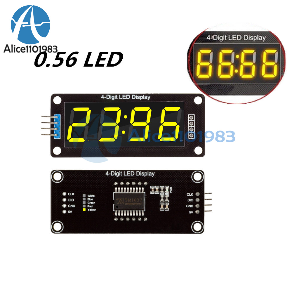 0.56/" inch Green TM1637 4-Bits Digital LED Display Clock Tube 5V for Arduino