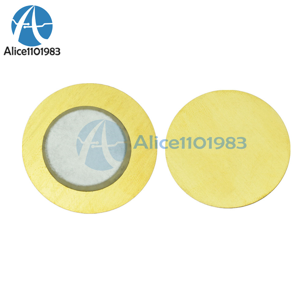 50PCS 20MM Piezo Elements Sounder Sensor Trigger Drum Disc 6.5KHZ Wire Copper