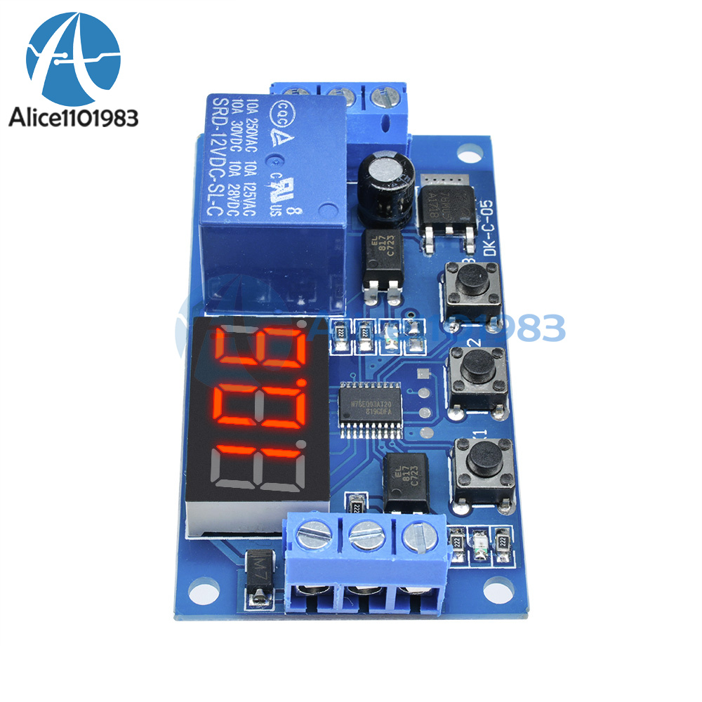 12v modulo display digitale LED HOME Automation ritardo timer interruttore