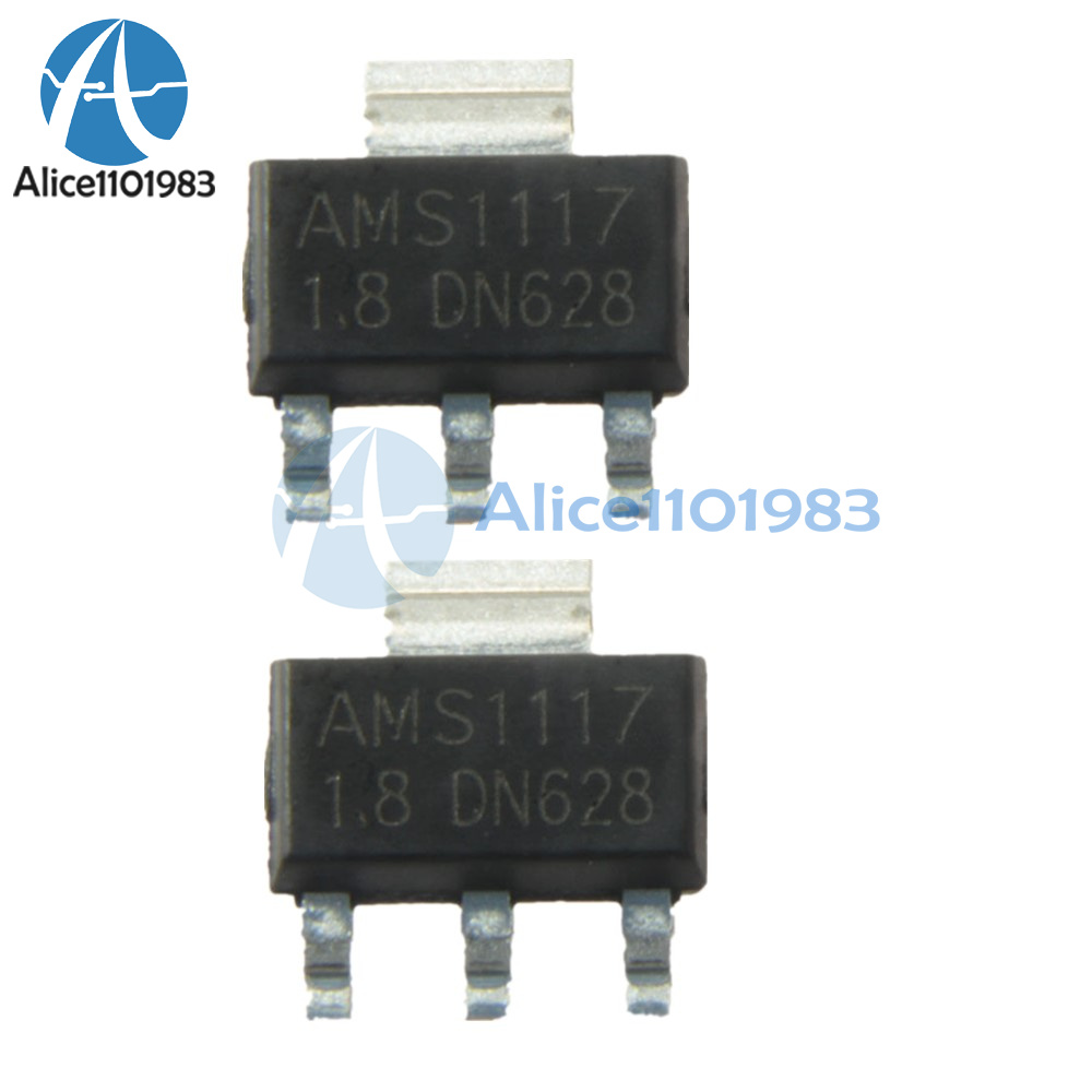 20Pcs AMS1117-1.8 AMS1117 LM1117 1.8V 1A SOT-223 Voltage Regulator W