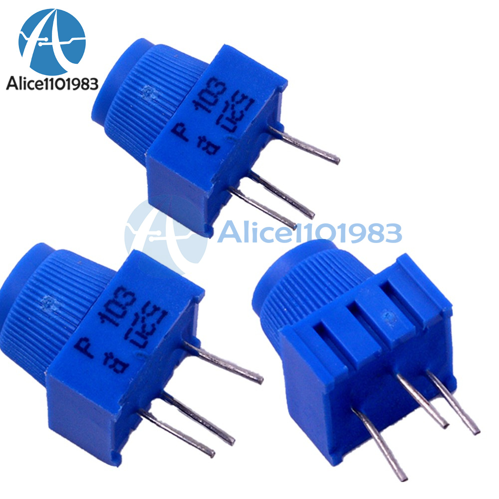 Electrical Equipment Supplies 10pcs 3386p 10k 3386p 1 103 Trimpot Potentiometer 10k With Knob New Passive Components