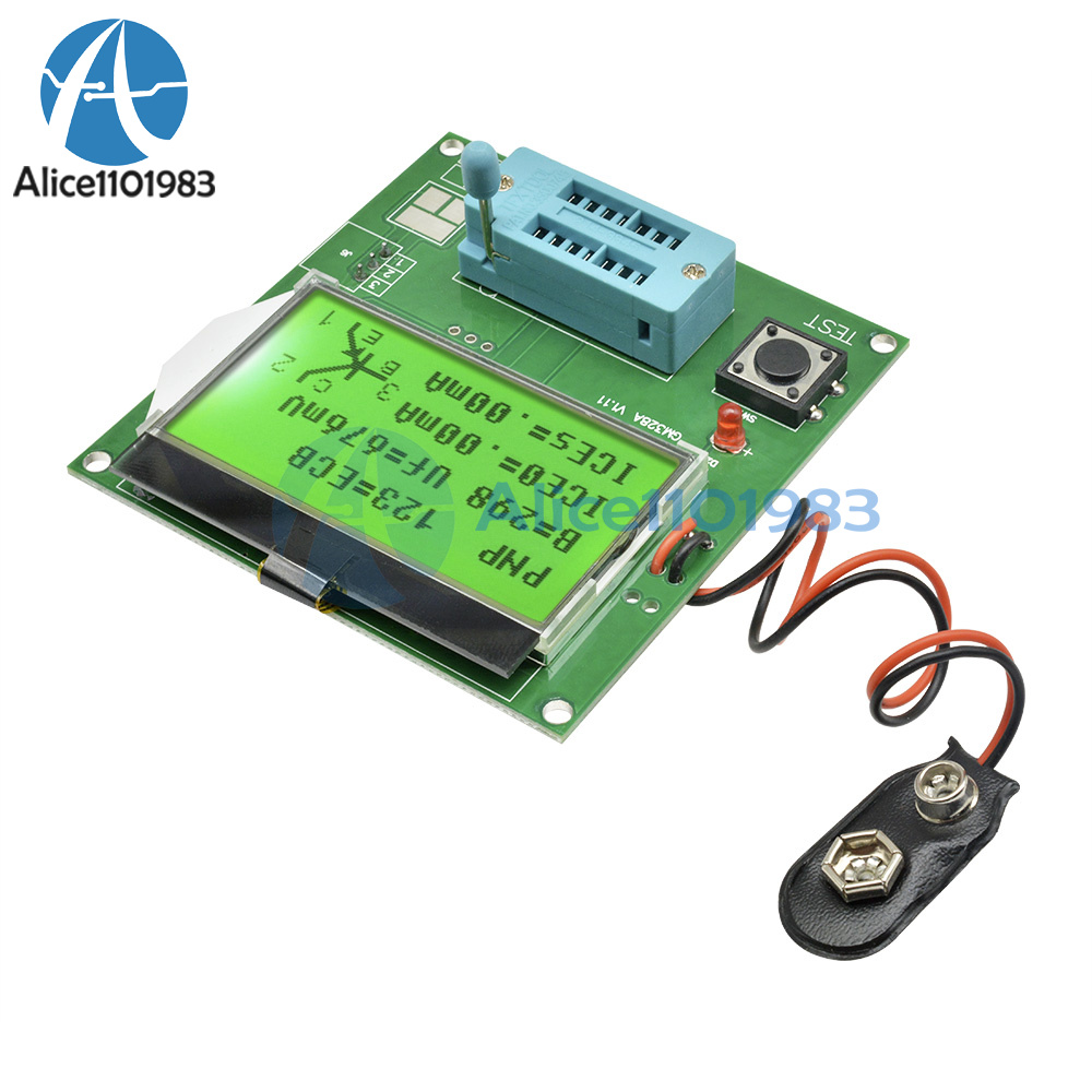 LCD GM328A Transistor Tester ESR Meter Frequency Square Wave Generator