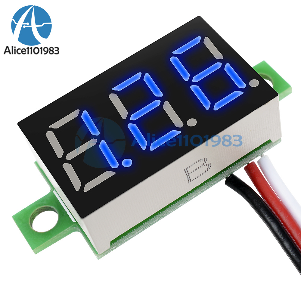 5pcs Red 0.36 Inch DC 0-30V 3 Wire LED Voltmeter Digital Display Panel Volt Mete