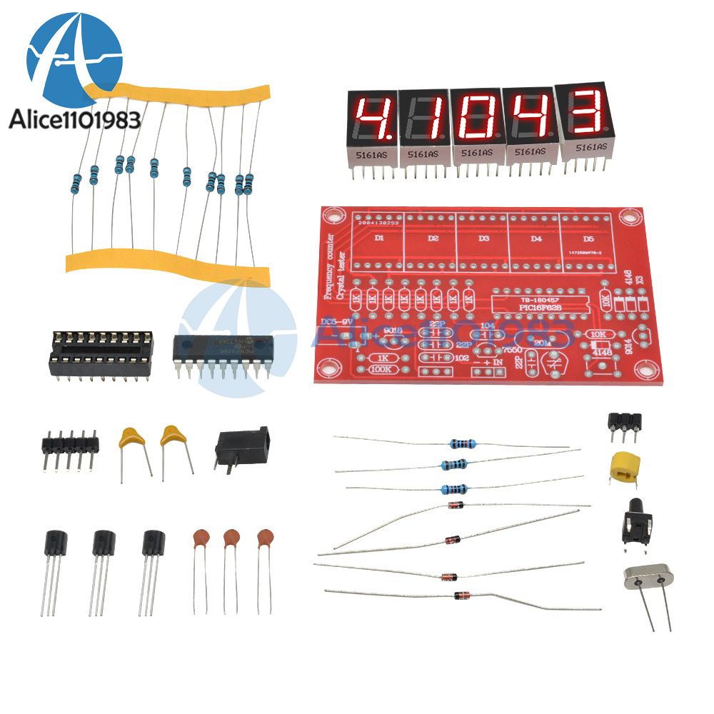 DIY Kits 1Hz50MHz Crystal Oscillator Frequency Counter Meter Digital