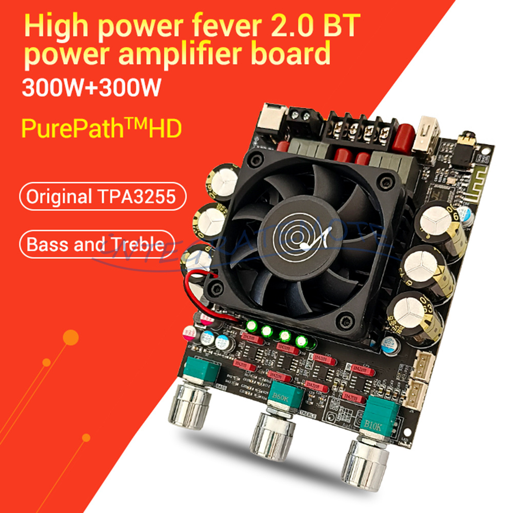 ZK-3002T Bluetooth Digital Amplifier Board 2.0 Stereo 300W*2