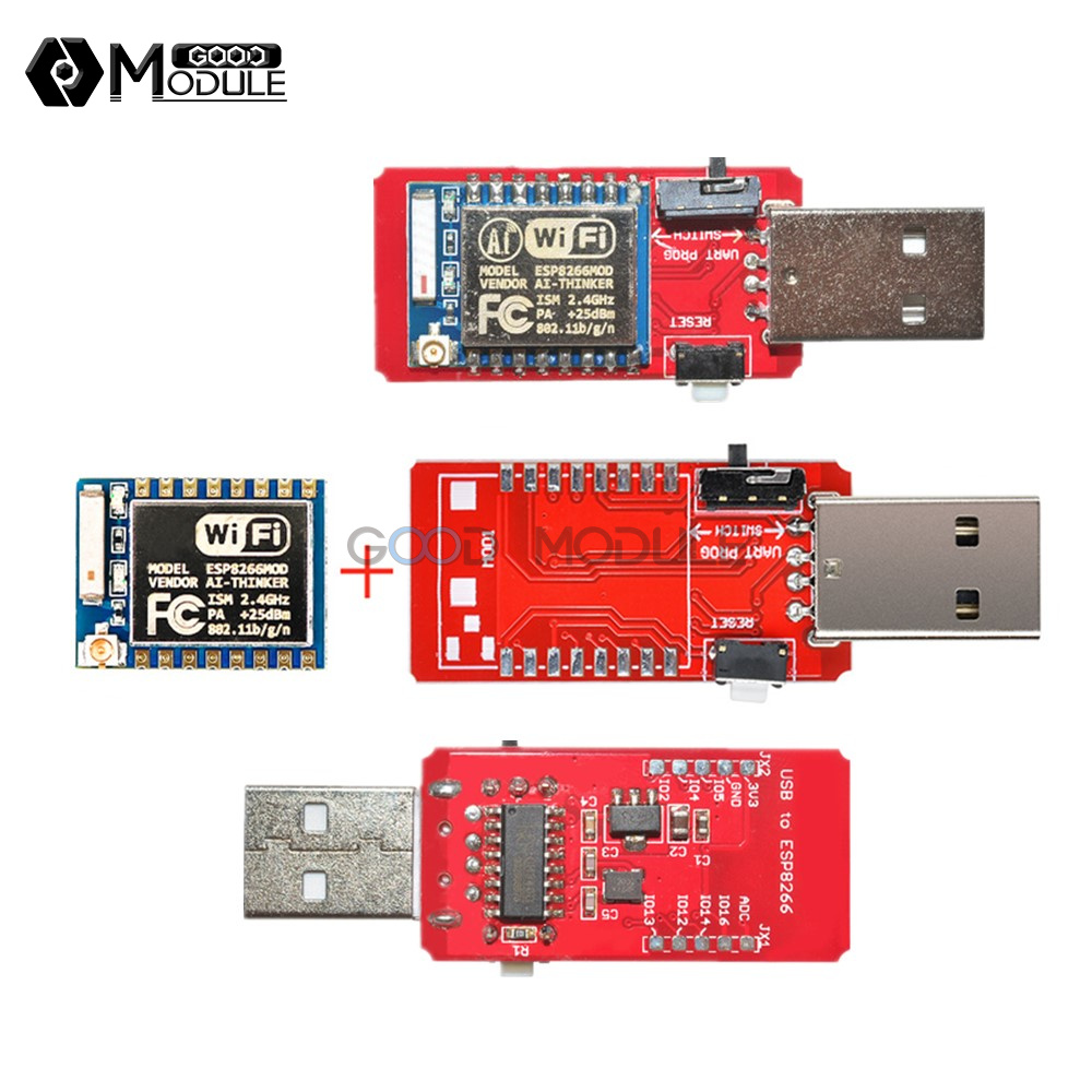 USB to ESP8266 ESP-07 ESP07 Wi-Fi Module Built-in Antenna for Arduino DT