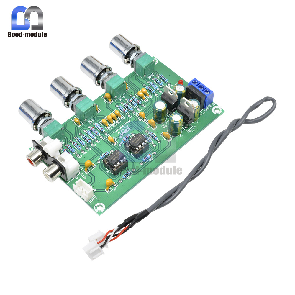 12V 2.0 preamp Stereo HIFI NE5532 Tone Board Preamplifier Dual op amp