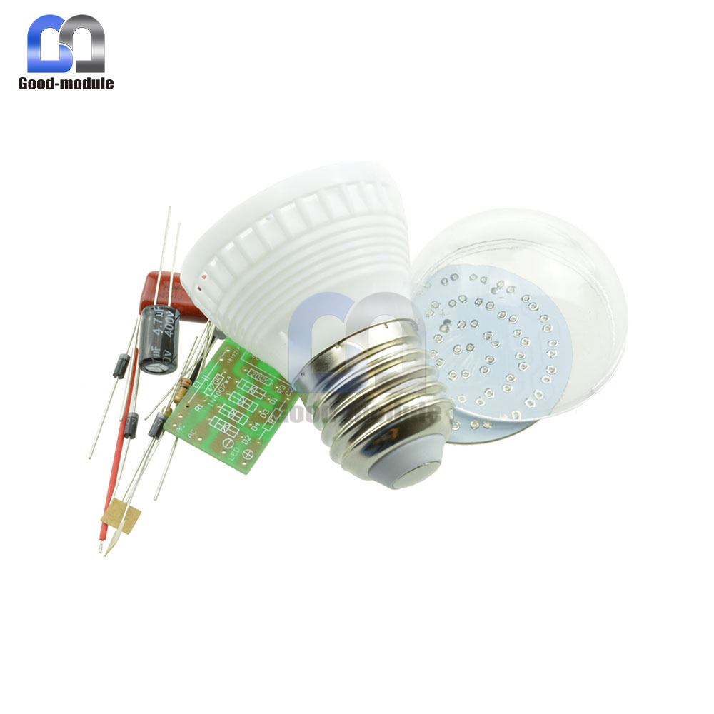 1 Set Energy-Saving 38 LEDs Lamps DIY Kits Electronic Suite White No LED Board