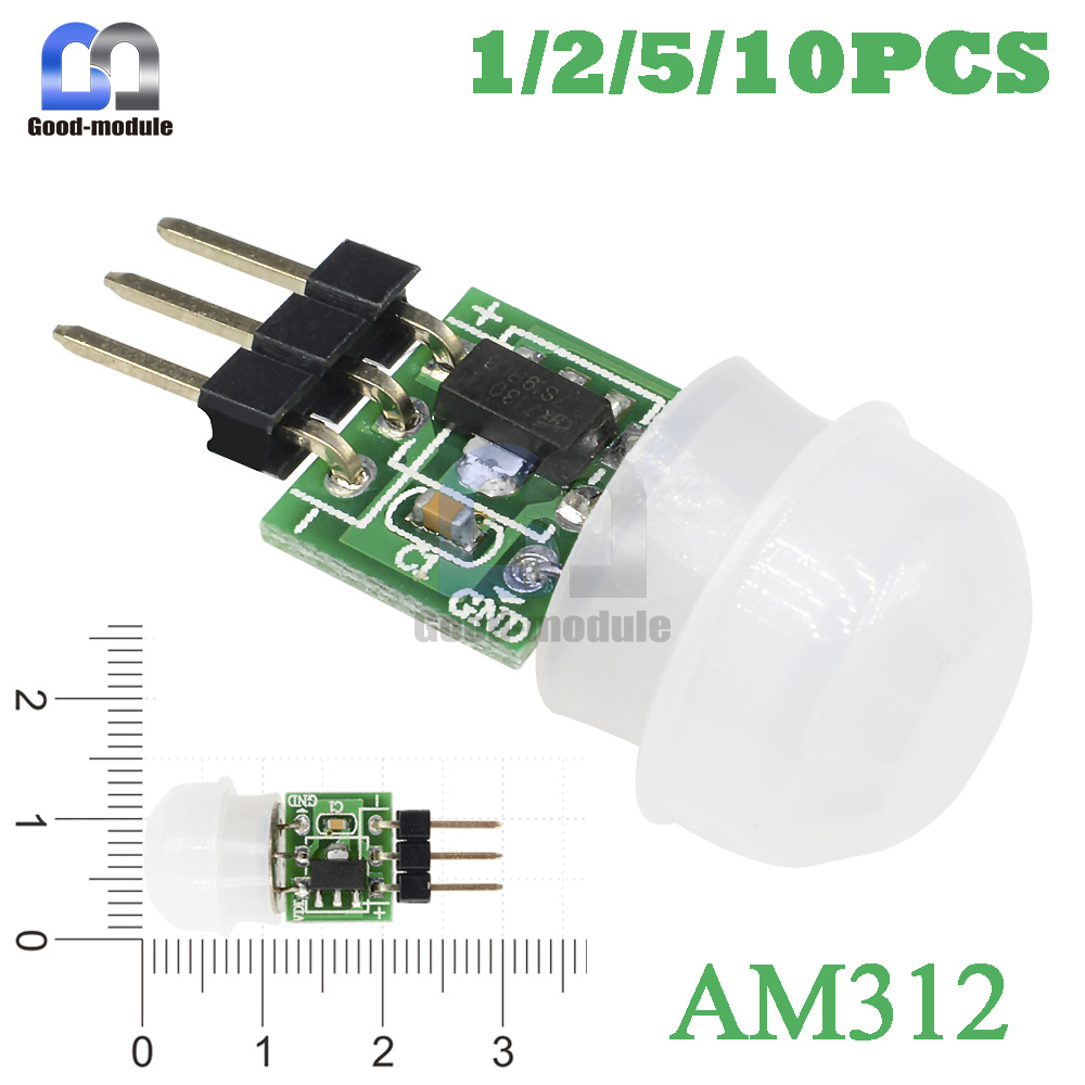 1//2//5//10PCS PIR Motion Body Human Sensor AM312 IR Infrared Pyroelectric Detector