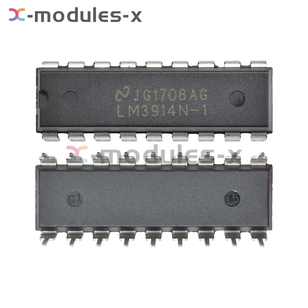 5 Pezzi LM3914N-1 LM3914N Driver Display LED IC DIP-18 - Nuovi Per Elettronica