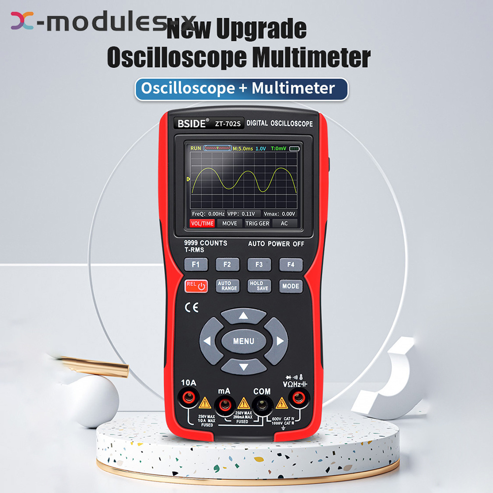 ZT-702S multimetro digitale oscilloscopio professionale elettricista Tester  voltmetro corrente Hz Cap Ohm Meter oscilloscopio portatile - AliExpress