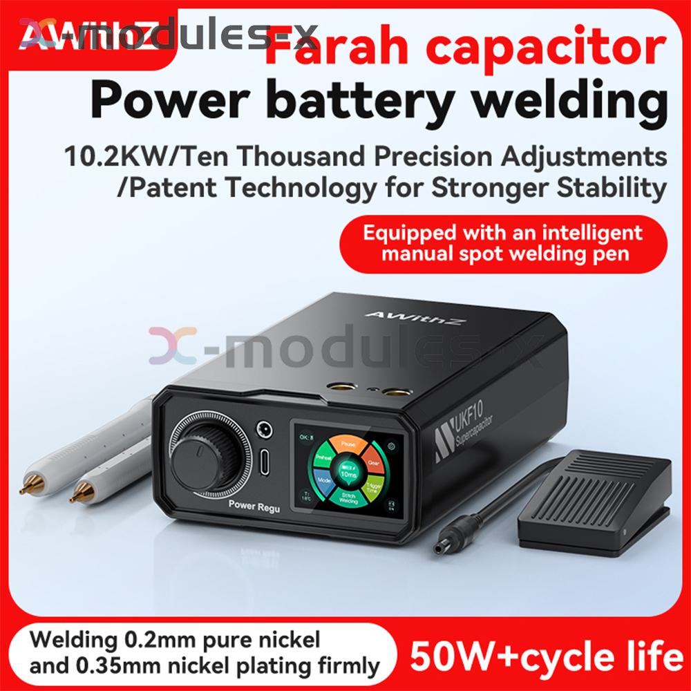 AWithZ UKF10 18650 Battery Spot Welder 99-Gear 10200W Spot Welding
